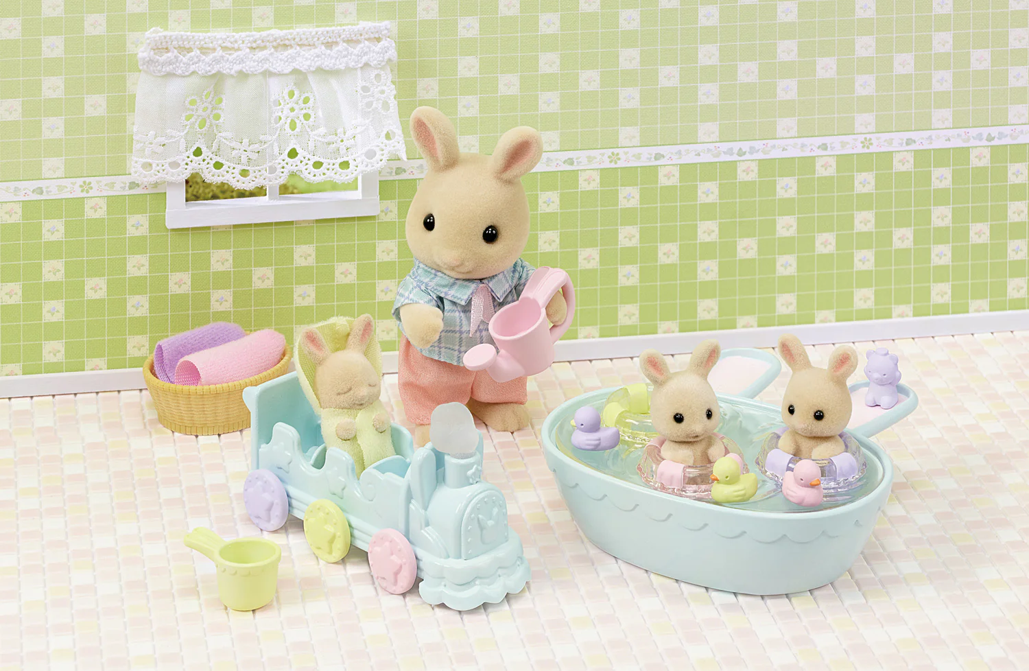 Calico Critters - Triplets Baby Bathtime Set - Image 5
