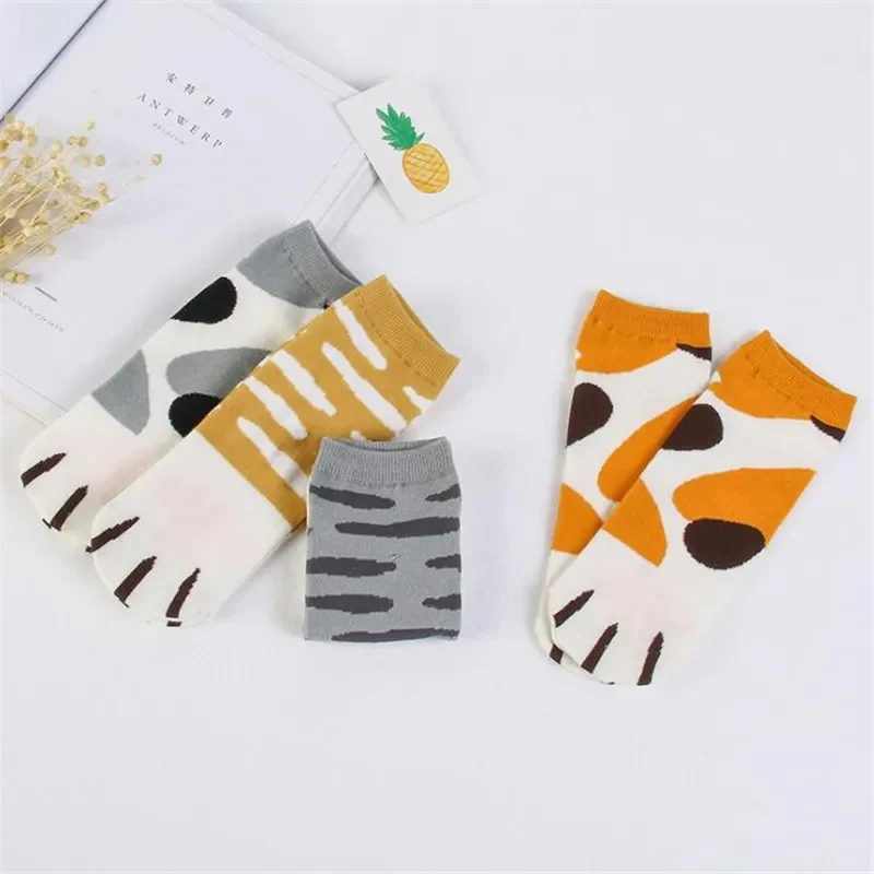 Cat Paw Socks - Cute Feline Toe Bean Socks - Cozy & Kawaii Footwear - Image 3