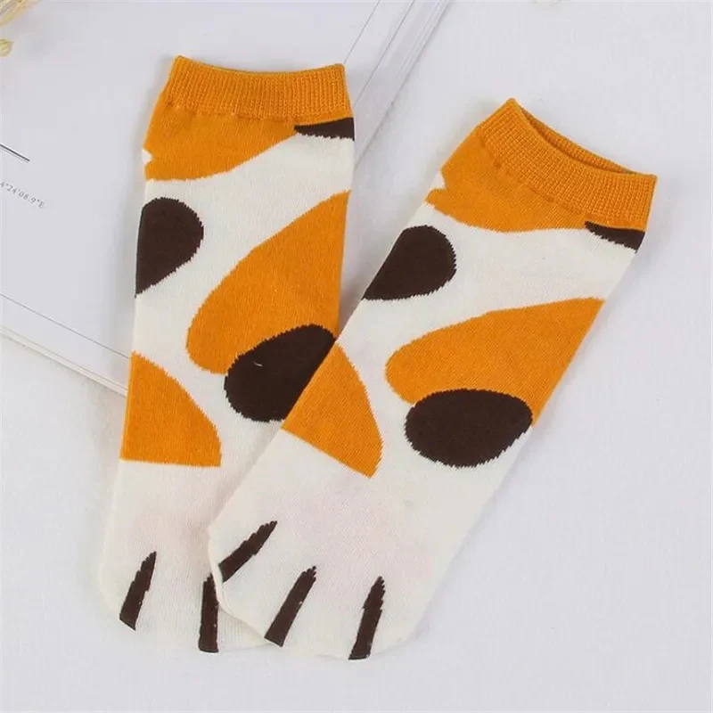 Cat Paw Socks - Cute Feline Toe Bean Socks - Cozy & Kawaii Footwear - Image 4