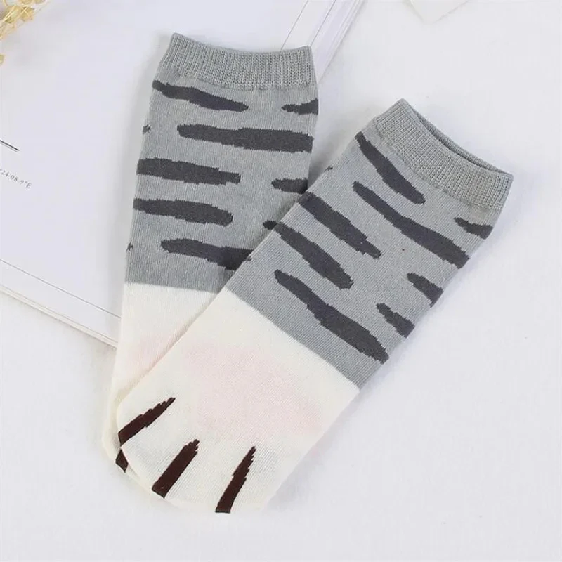 Cat Paw Socks - Cute Feline Toe Bean Socks - Cozy & Kawaii Footwear - Image 7