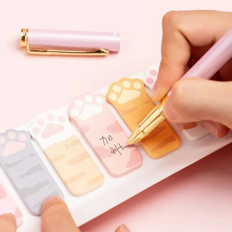 Cat Paw Sticky Notes - Kawaii Memo Tabs - Image 3