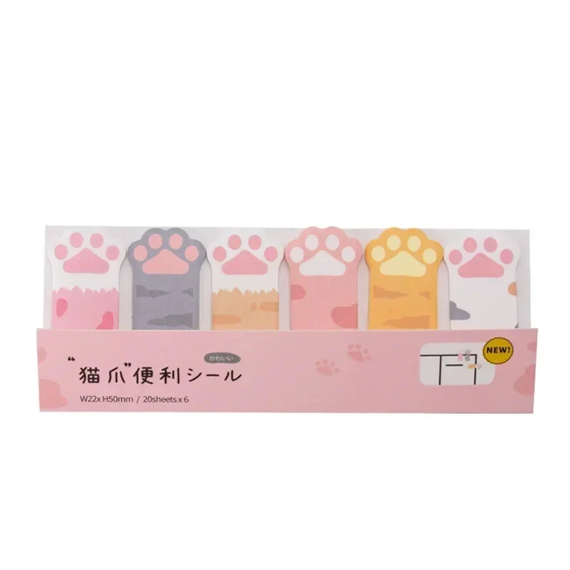 Cat Paw Sticky Notes - Kawaii Memo Tabs - Image 4