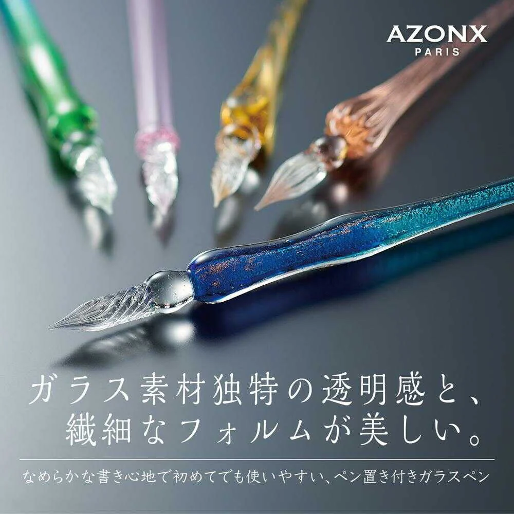 AZONX Glass Pen Lame Blue AX-8501 - Image 3