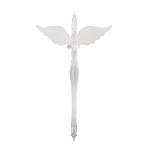Kamamono - Angel Glass Pen Set - With Glitter Inks & Winged Pen Rest - Image 2