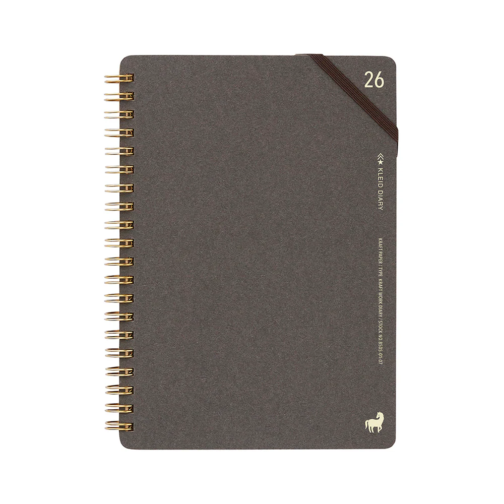 Kleid Kraft work 2026 Diary B6 - No.8505-01 Charcoal - Image 2