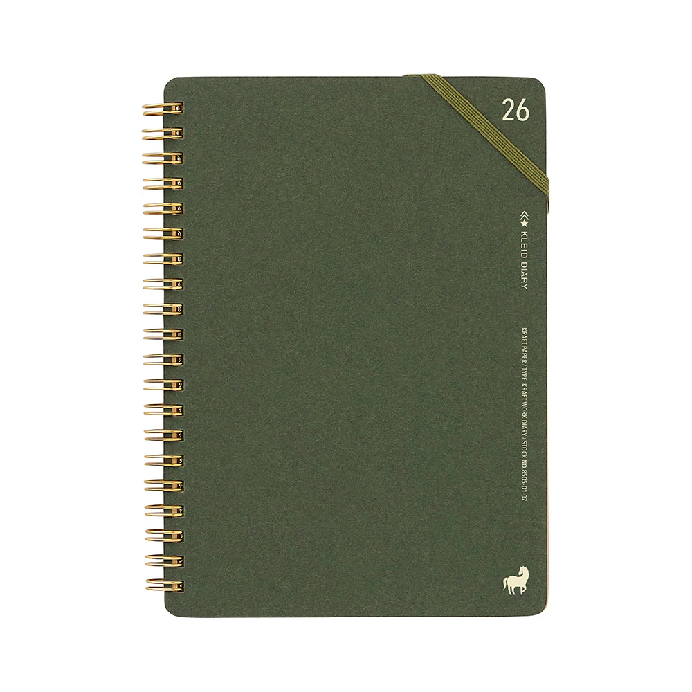 Kleid Kraft work 2026 Diary B6 - No.8505-03 Olive Drab - Image 2