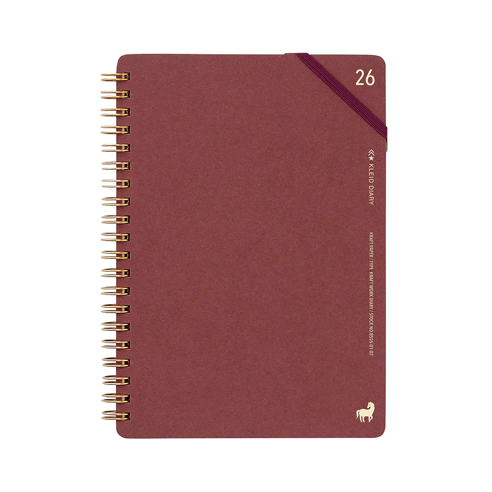 Kleid Kraft Work 2026 Diary B6 - No.8505-04 Burgundy - Image 2