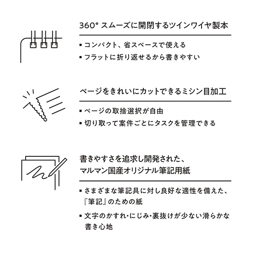 Mnemosyne × Kleid Olive - B5 Notebook 7194 - Lined Grids 2mm - Image 6