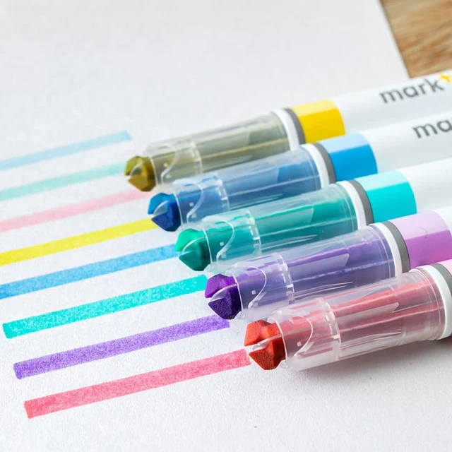 KOKUYO Mark + Two-Tone Color Marker Serie 1 - Set of 5 - Image 3