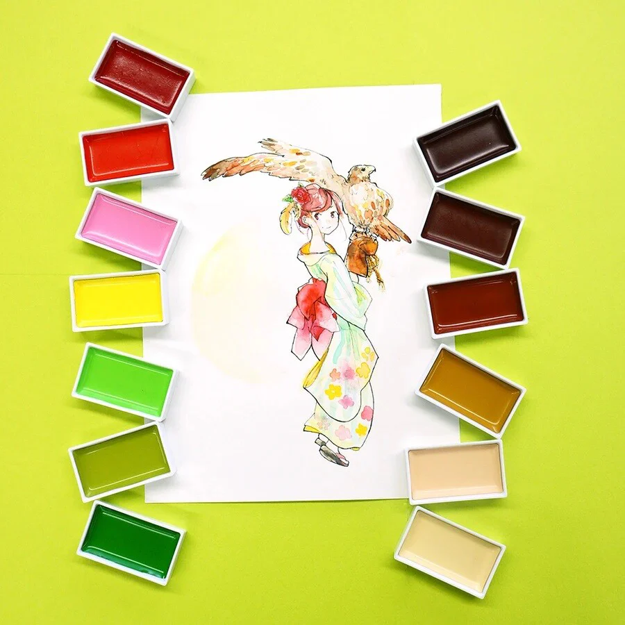 Kuretake - Gansai Tambi - Watercolor Paint - 36 Colours Set - Image 6