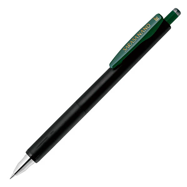 RESTOCK MAY! Zebra Sarasa Nano Gel Pen - Vintage - 0.38mm - Green Black
