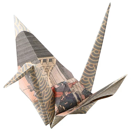 Origami Paper Toyo Crane - Ukiyo-e Edition - The Fifty-three Stations of the Tokaido - Image 3