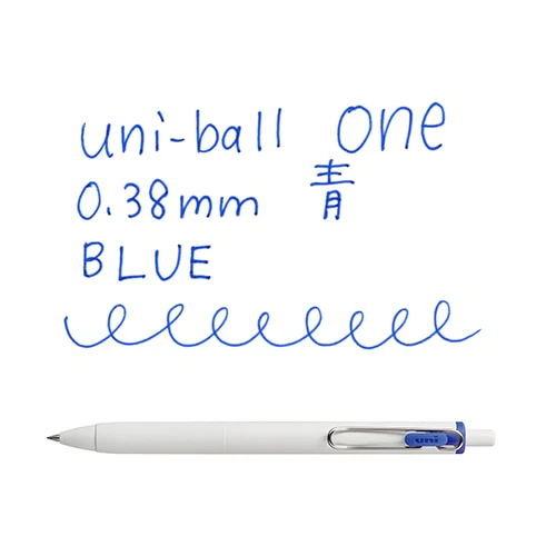 Uni-ball One Gel Pen - 0.38mm - Blue - Image 2