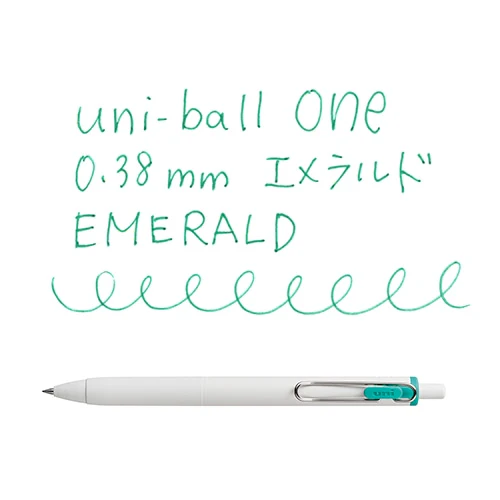 Uni-ball One Gel Pen - 0.38mm - Emerald - Image 2