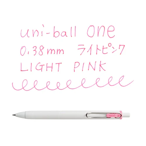 Uni-ball One Gel Pen - 0.38mm - Light Pink - Image 2