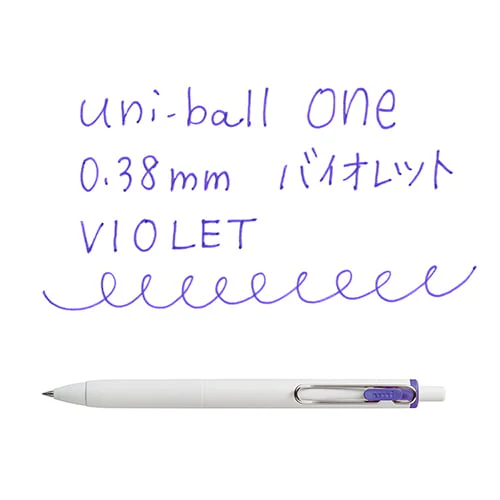 Uni-ball One Gel Pen - 0.38mm - Violet - Image 2