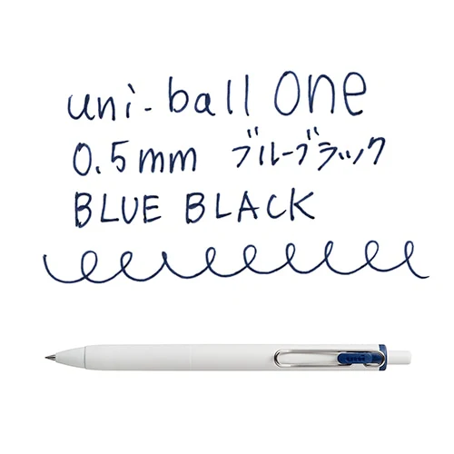 Uni-ball One Gel Pen - 0.5mm - Blue Black - Image 2