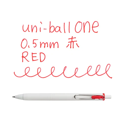 Uni-ball One Gel Pen - 0.5mm - Red - Image 2