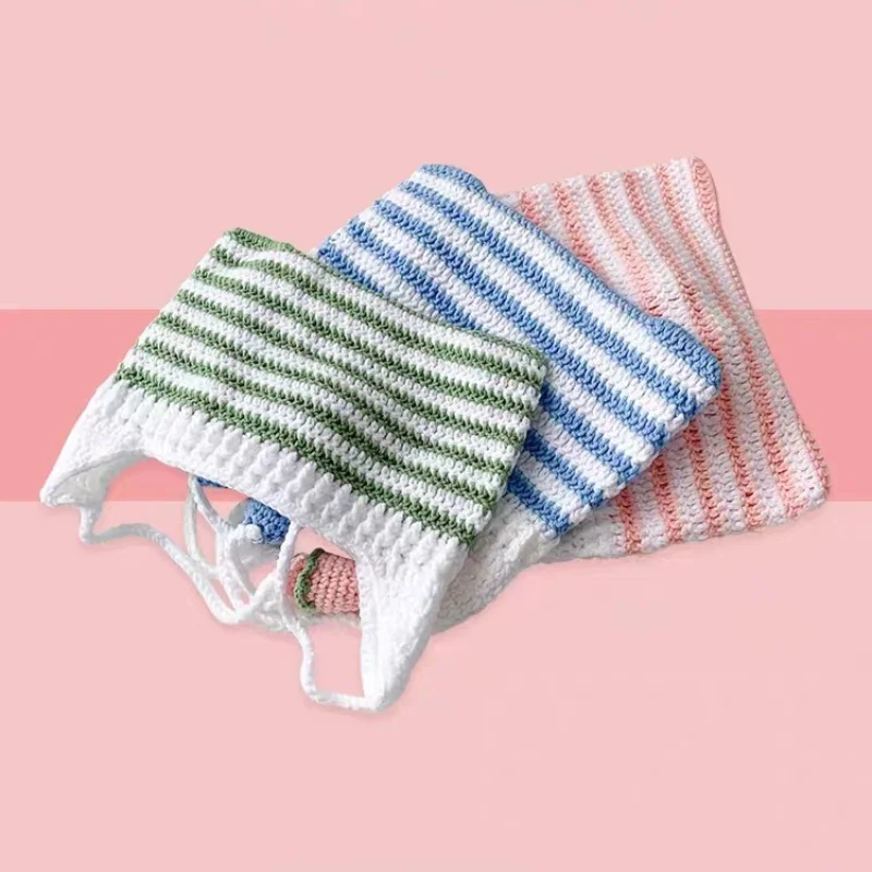 Cat Beanie - Pastel Green - Strawberry Hat - Image 5