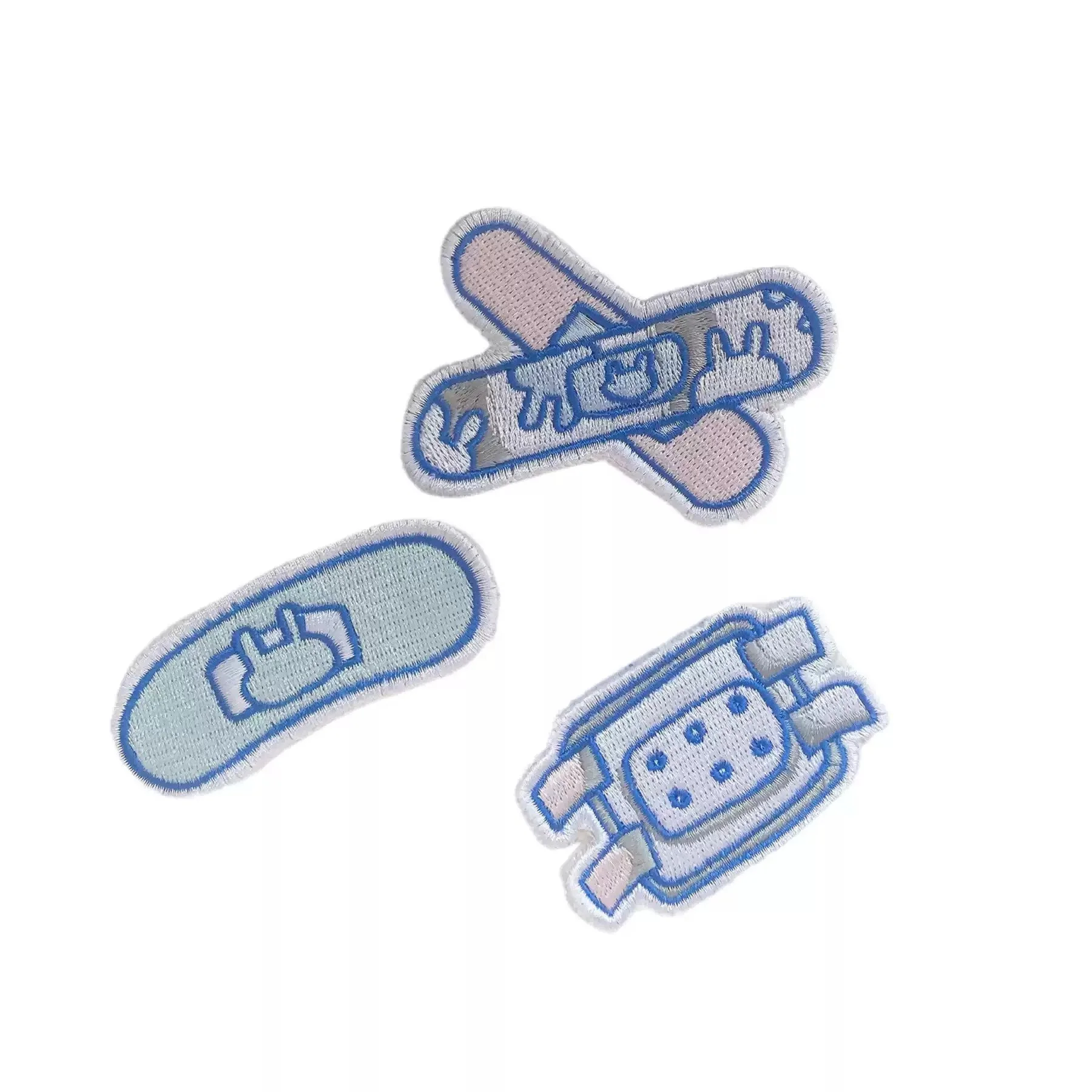 Hair Clips - Blue Pastel Bunny Bandages - Set of 3pcs - Image 3