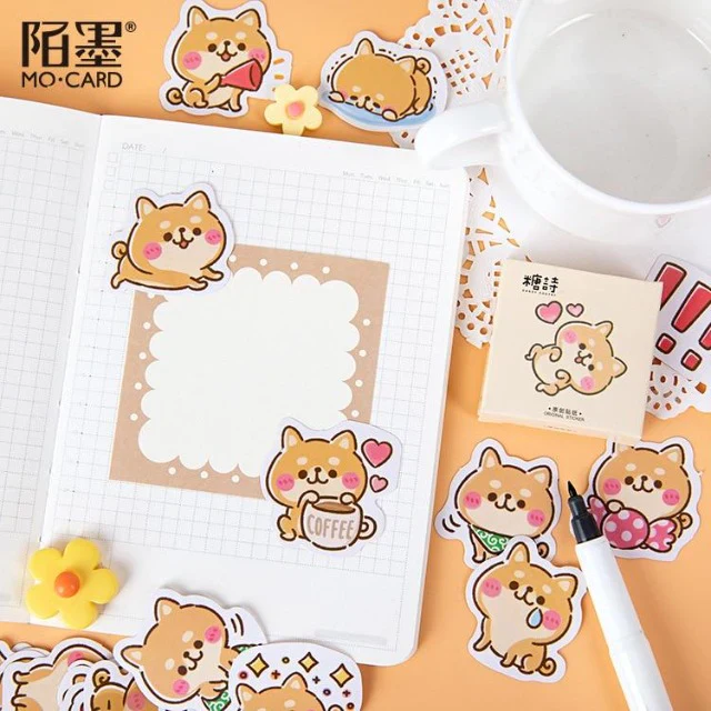 RESTOCK! Sticker Box - Shiba Inu - 45 Stickers - Image 3