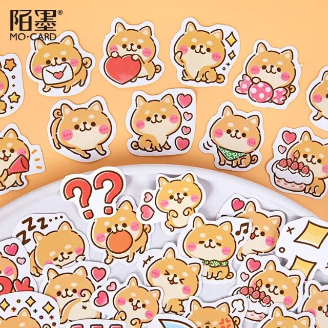 RESTOCK! Sticker Box - Shiba Inu - 45 Stickers - Image 4