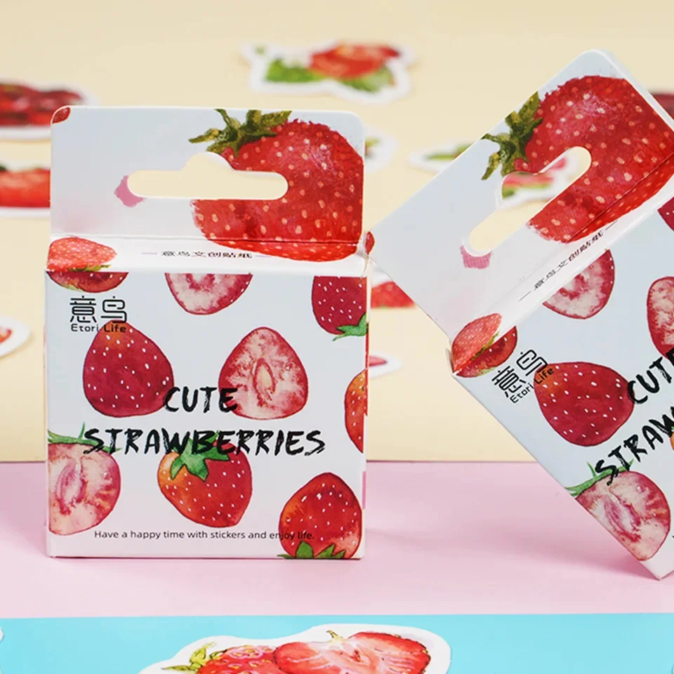 Sticker Box - Cute Strawberries - 45 Stickers - Image 3