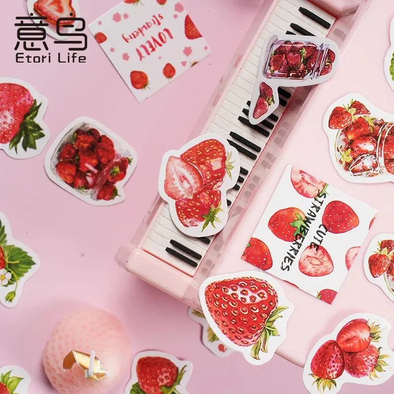 Sticker Box - Cute Strawberries - 45 Stickers - Image 5
