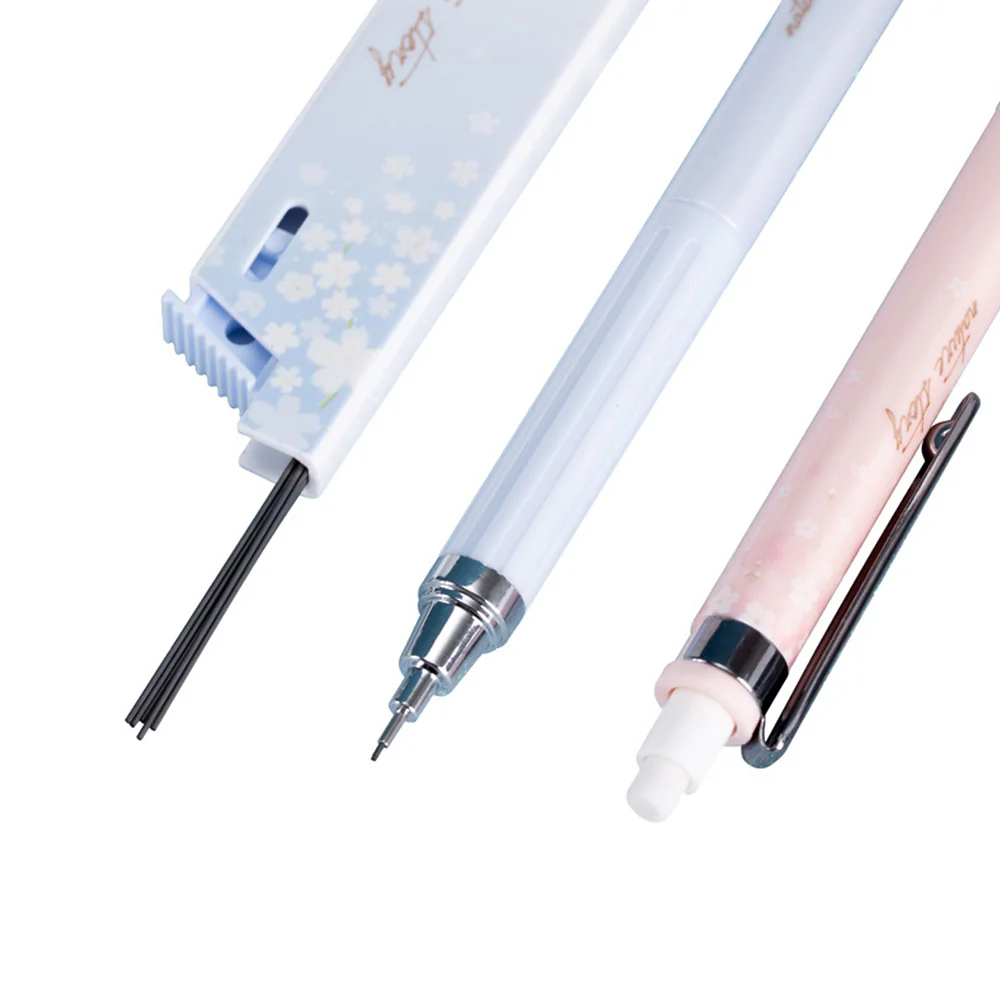 Deli - Cherry Blossom - Mechanical Pencils & Lead Refills - Set of 3 - Image 4