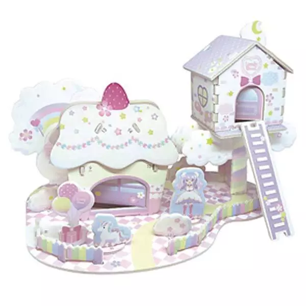 Doll House DIY Kit Candy House Japanese Papercraft Furniture Miniature Kids Toy - Image 3