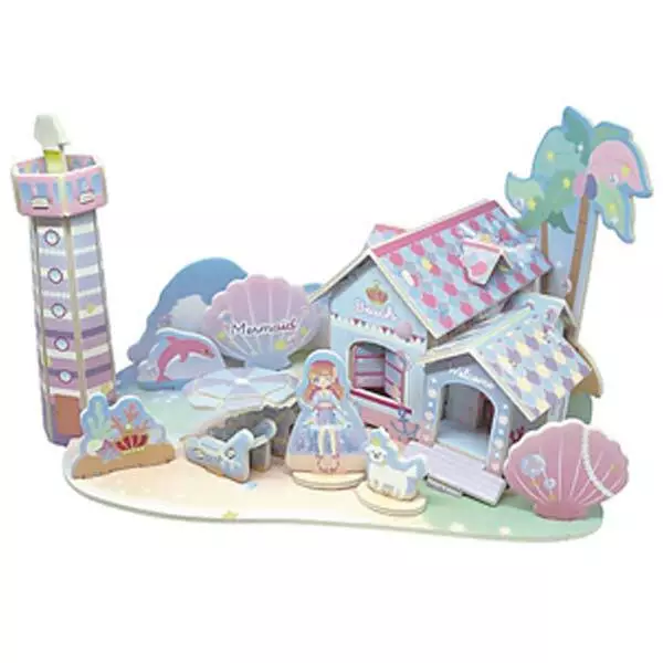 Doll House DIY Kit Candy House Japanese Papercraft Furniture Miniature Kids Toy - Image 4