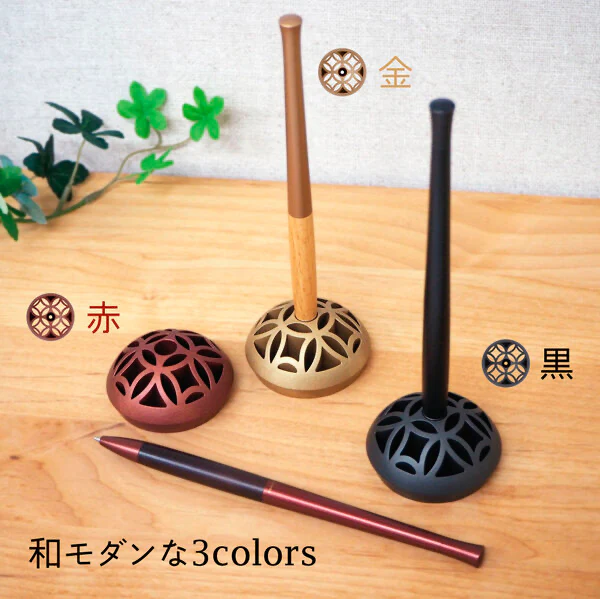 Zebra Floss Ring Desk Pen - Rin Series - 0.7mm - Black - Image 5