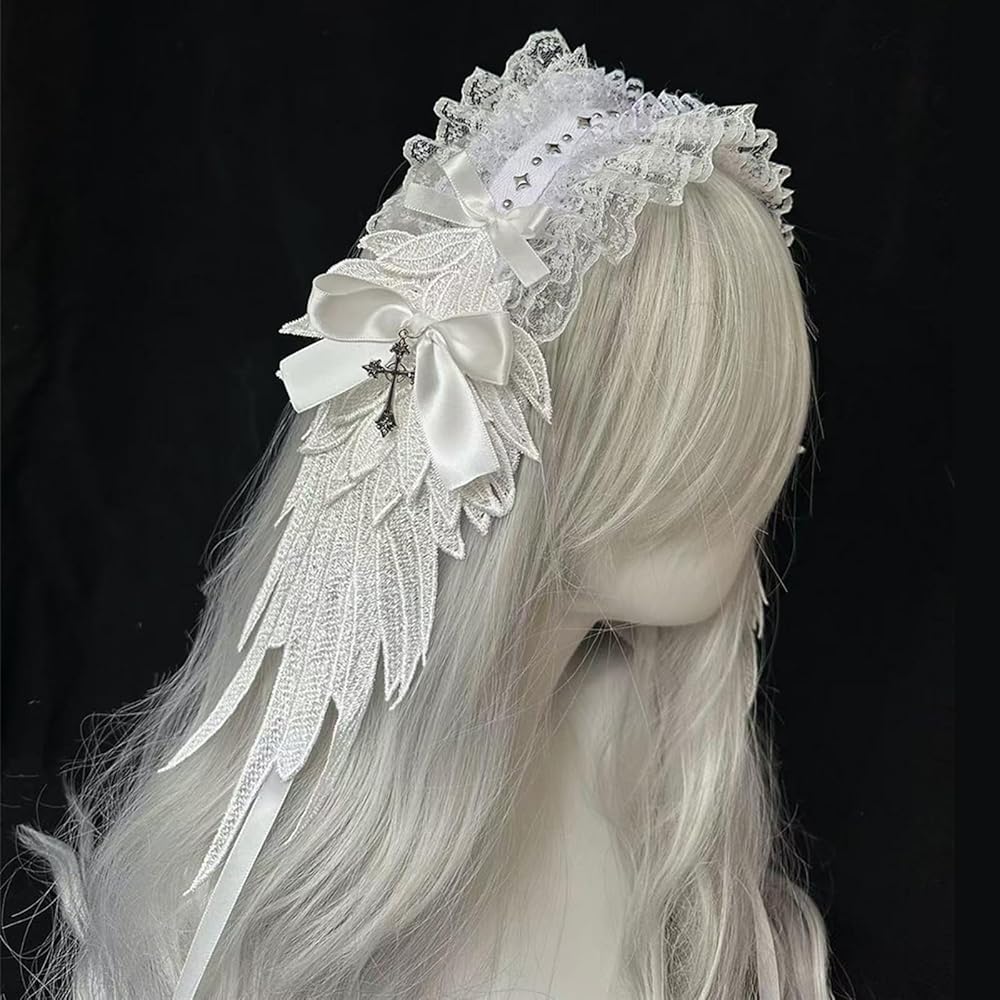 Gothic Angel Wing Headdress - Image 3