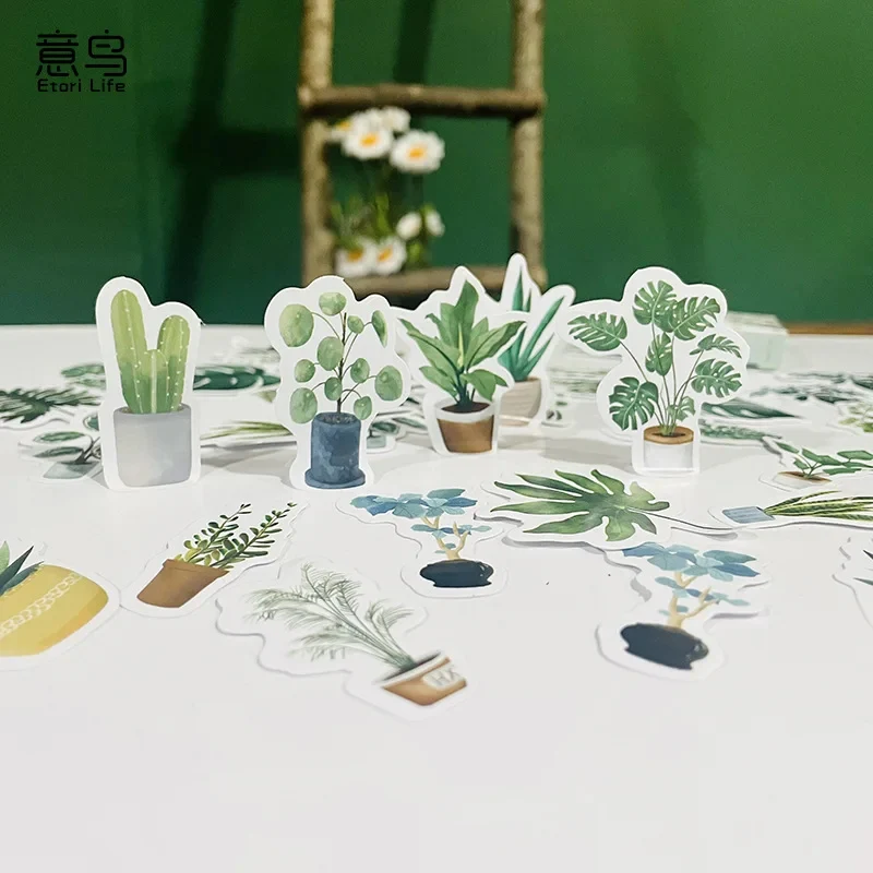 Sticker Box - Green Plants - 45 Stickers - Image 2