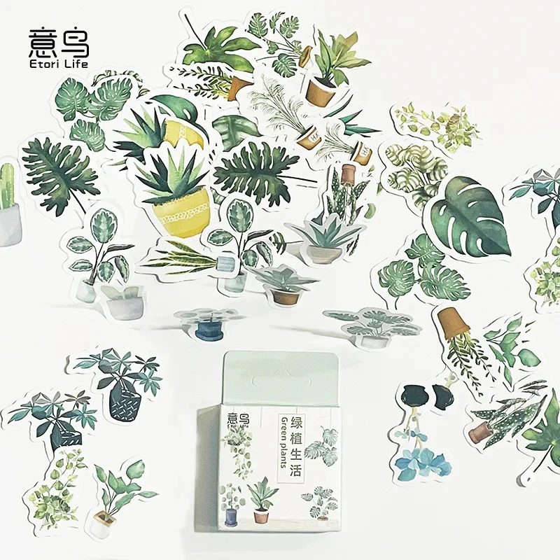 Sticker Box - Green Plants - 45 Stickers - Image 3