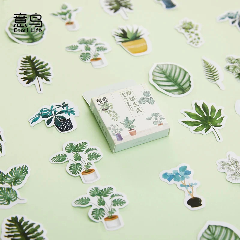 Sticker Box - Green Plants - 45 Stickers - Image 4