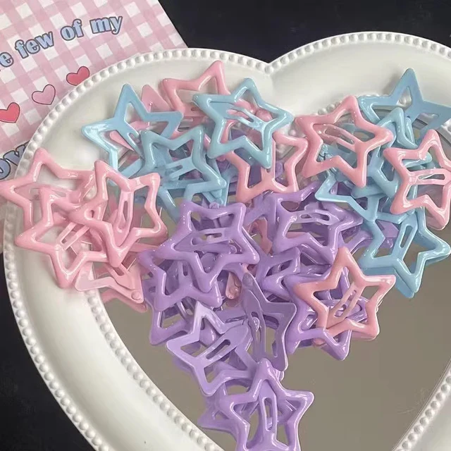 Hair Clips - Kawaii Pastel Stars 3pcs - Image 4