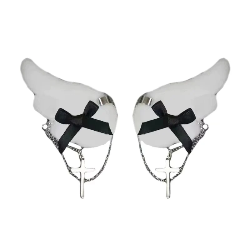 Hair Clips - Angel Wings - Chains & Bows - Image 6