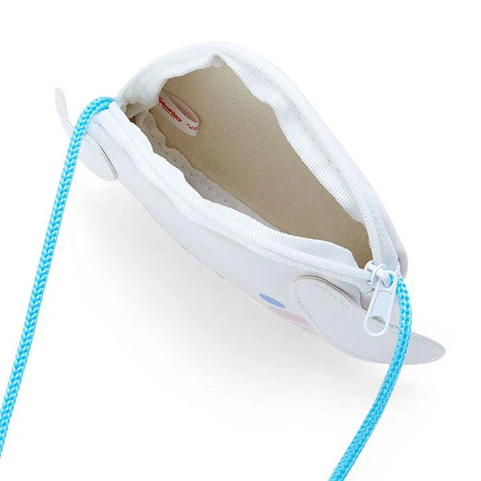Sanrio Cinnamoroll - Face Coin Purse Pouch with Rope - Image 3