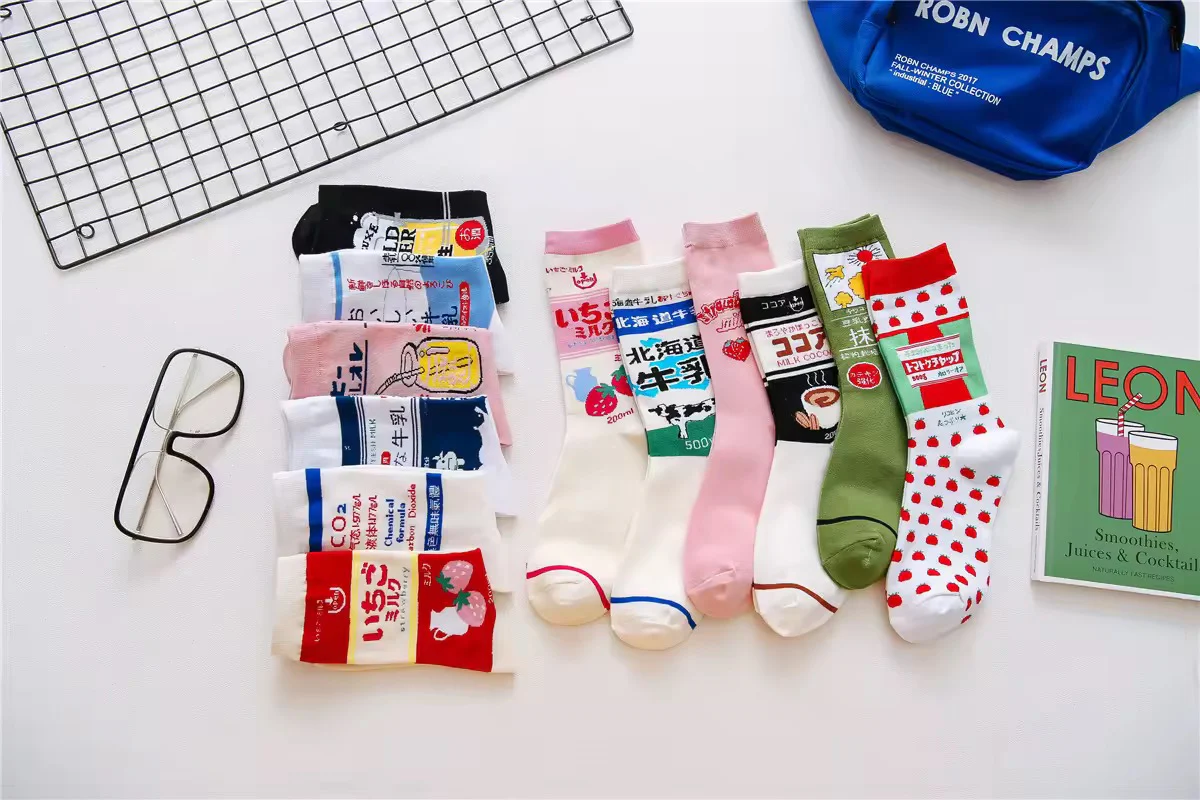 Japanese Drinks & Milk Carton Socks - Image 10