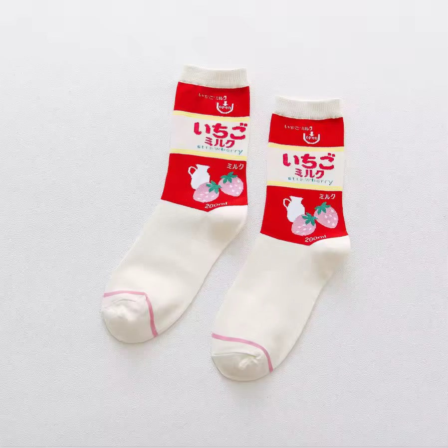 Japanese Drinks & Milk Carton Socks - Image 14