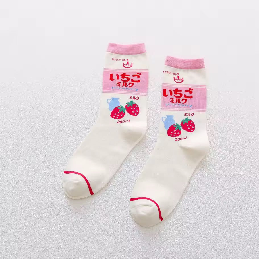 Japanese Drinks & Milk Carton Socks - Image 19
