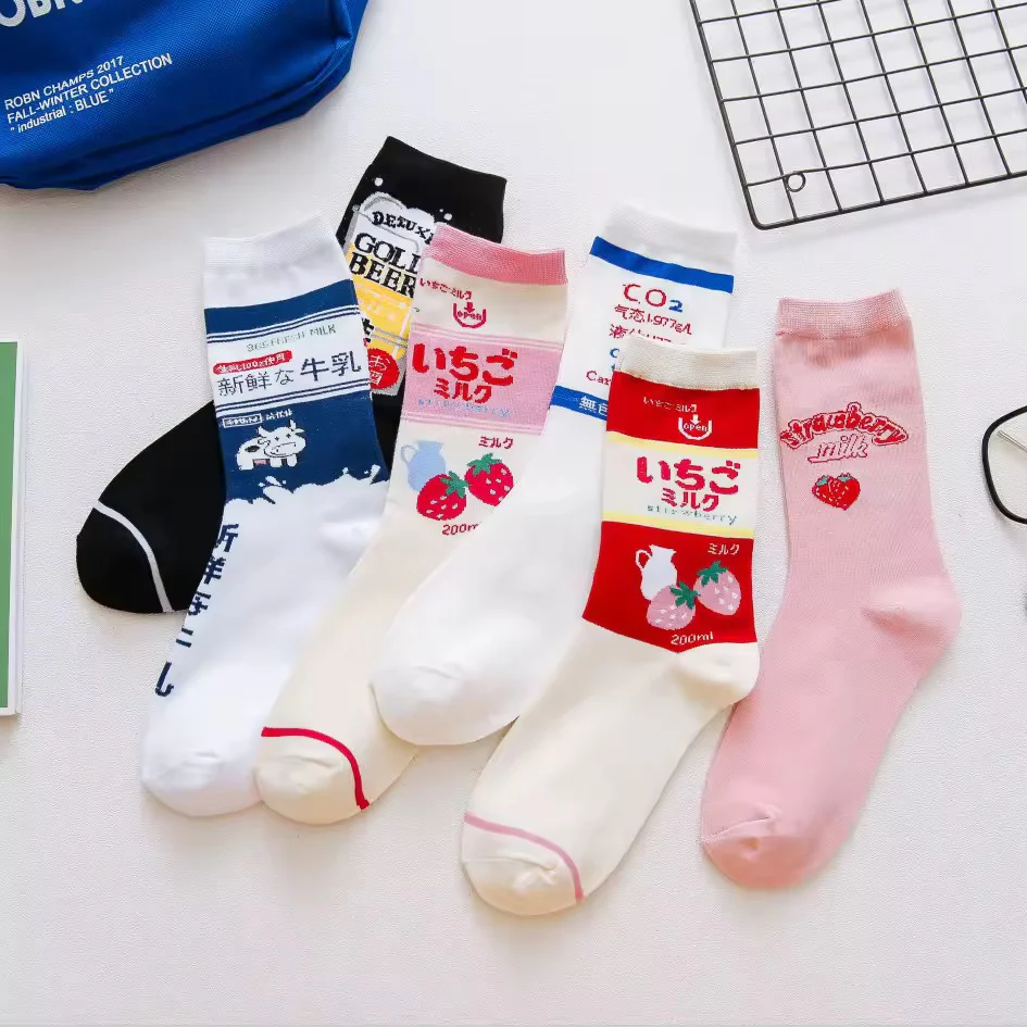 Japanese Drinks & Milk Carton Socks - Image 4
