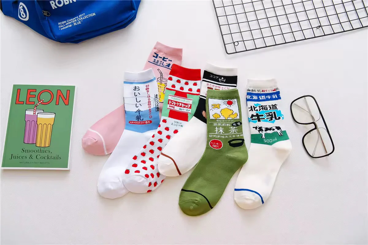 Japanese Drinks & Milk Carton Socks - Image 8