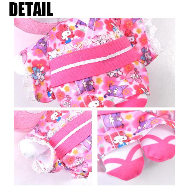 Sanrio Characters Big Plush Keychain Pouch -  Kimono Edition - Image 10