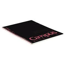KOKUYO Campus - Soft Ring - B5 Notebook - 6mm Dotted Ruled - 40 Sheets - Black × Red - Image 2