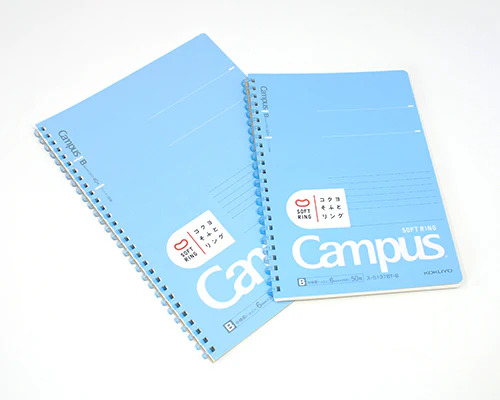 KOKUYO Campus - Soft Ring - B5 Notebook - 6mm Dotted Ruled - 40 Sheets - Purple - Image 4