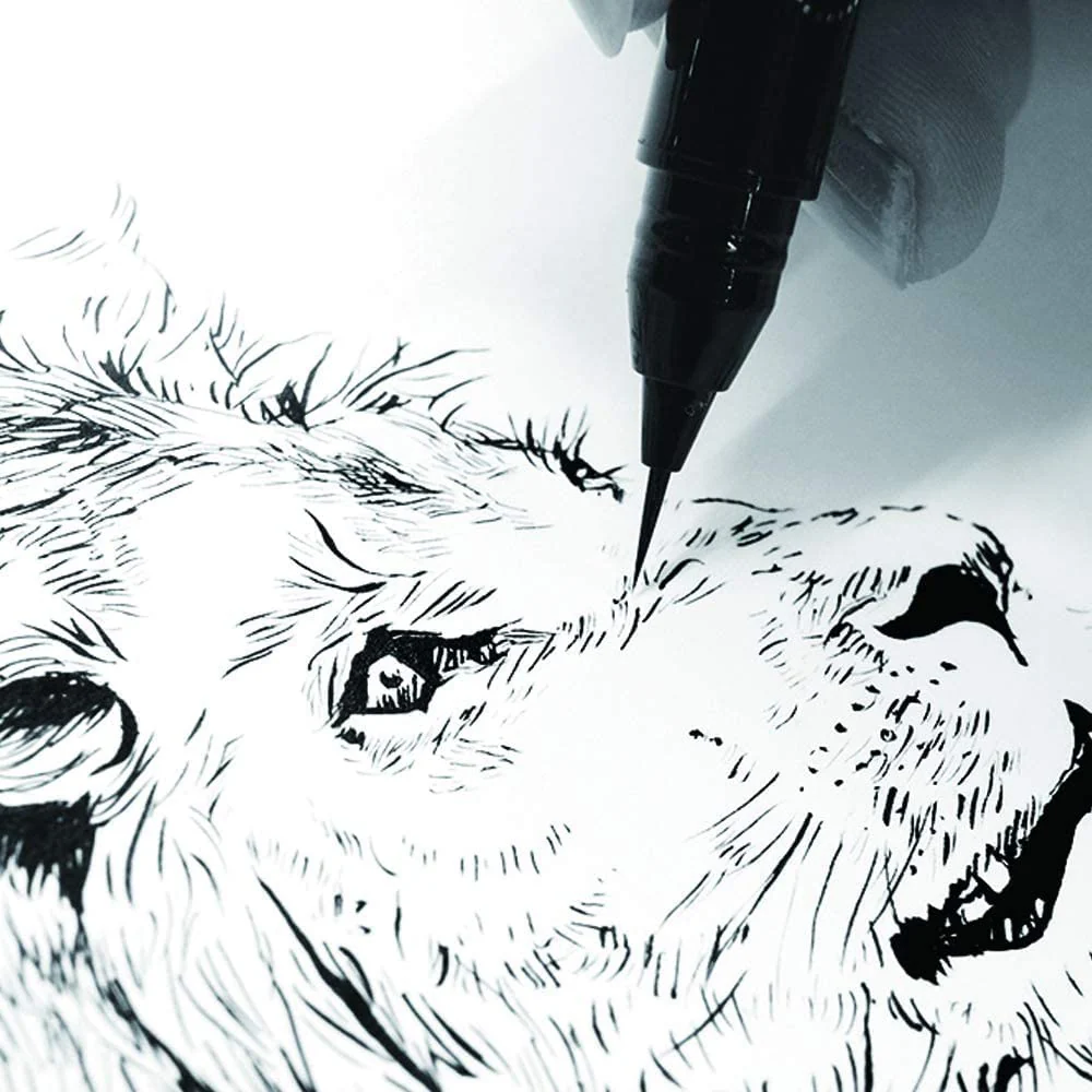 PRE-ORDER MAY! Kuretake - Ai Liner - Ultra Fine Black Brush Pen - Image 4