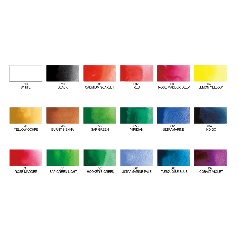 RESTOCK MAY! Kuretake - Gansai Tambi - Watercolor Paint - 18 Colours Set - Image 2