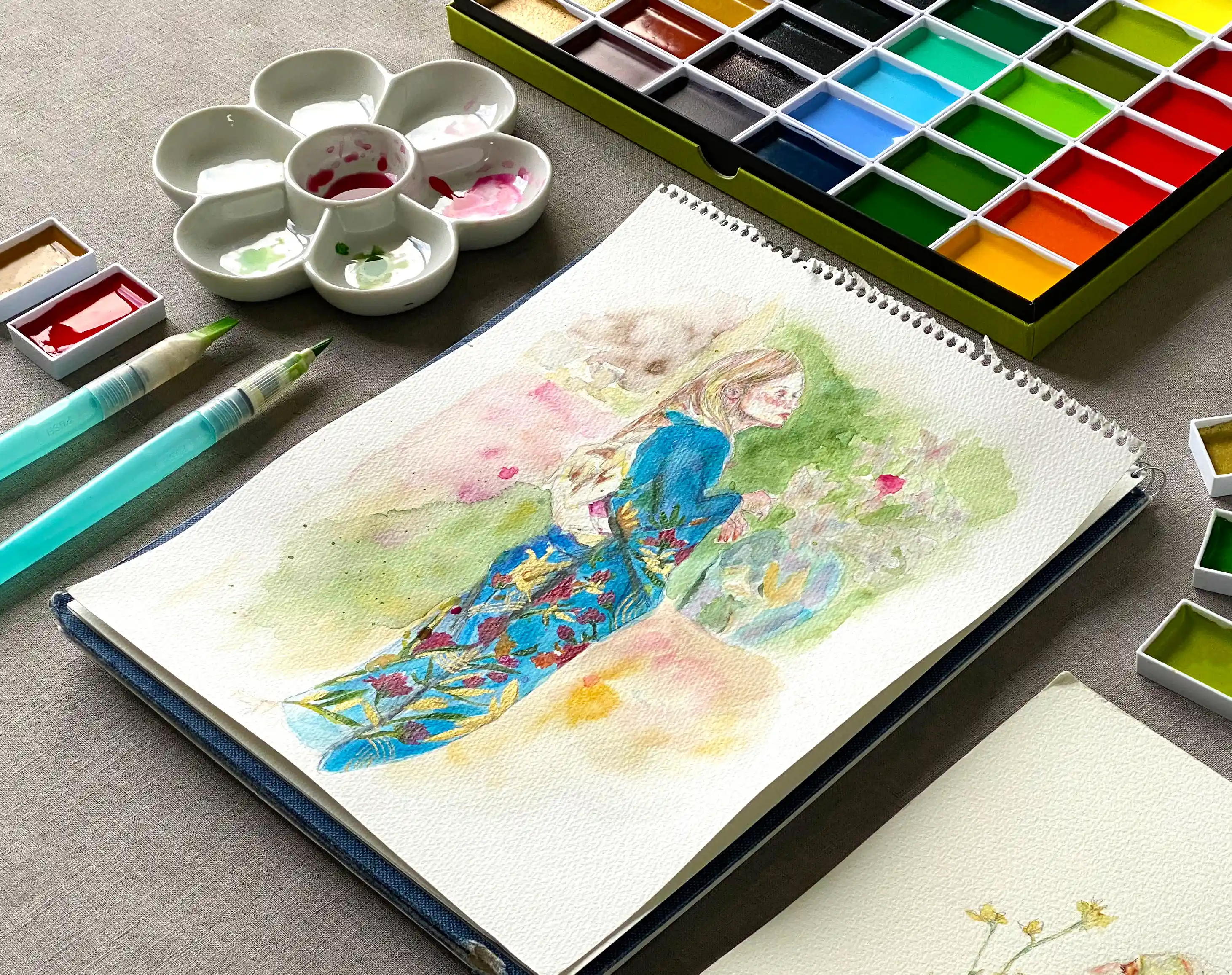 RESTOCK MAY! Kuretake - Gansai Tambi - Watercolor Paint - 18 Colours Set - Image 3